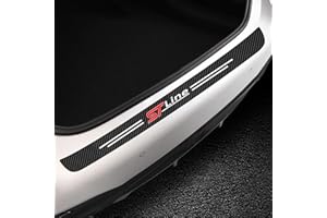 DISANSHAO 1 Pcs Carbon Fiber Trunk Sill Protector for Fo-rd Kuga 3 MK3 ST-Line 2020-2024 2025, Self-Adhesive Durable Car Rear Bumper Guard Body Styling Decoration Accessories for Threshold Protection