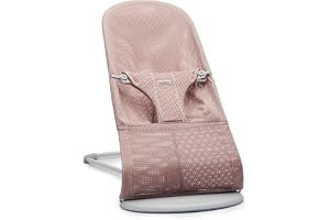 BabyBjörn Babysitter Bliss, Ljusgrå ram, Mesh, Antikrosa