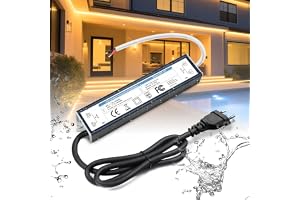 BRIMETI LED Transformator 12V 150W 12.5A Vattentät IP67 AC 220V till 12V DC LED Drivrutin med Plugg Strömförsörjning Konstant
