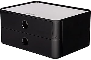 Han 1120-13 ALLISON SMART-BOX, designer drawer box, stackable with 2 drawers, Jet Black