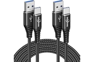 SENGEXIN Long USB C Cable 3M,USB Type C Charger Cable 2Pack for PS5 Controller,PlayStation 5,PS5 DualSense Sony,Samsung Galaxy S20 S21 FE 5G,A71 A51 A41 Xbox Series X/S Controller,3A Fast Charge Charging Lead