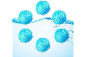 OOLIFE Acchiappa Peli per Lavatrice - 6 Pezzi Cattura Peli Lavatrice Animali - Usato per Rimuovere Peli di Animali Domestici e Lanugine Raccogliere Peli di Cane, Gatto, Peluche in Lavatrice