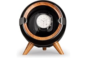 KLARSTEIN Remontoir Automatique de Montres, Boite a Montre Automatique Homme et Femme, Vitrine en Acrylique, Ultra Silencieux, 4 TPD et 3 Modes de Rotation, Rallonge Montres Grandes Tailles, Coffret