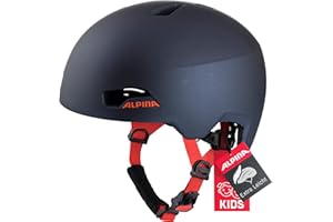 ‎ALPINA ALPINA Hackney - Leichter, Bruchfester & Optimal Klimatisierter Fahrradhelm für Kinder, Mit Nachrüstbarem LED für Gute Sichtbarkeit