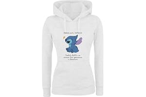 VESTIN Felpa Donna con Cappuccio Basic Top qualità Top vestibilità - L. E S. - Ohana - Divertente Humor Made in ITALY