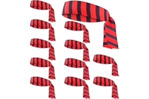 WANGDEFA 12 Stück Pirat Bandana Piraten Haarband Piraten Party Deko Pirat Bandana Weihnachten Piraten Partyzubehör für Karneval Verkleidung Cosplay Halloween