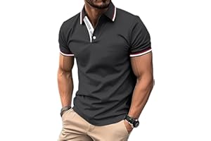 SwissWell Herren Kurzarm Poloshirt Atmungsaktiv T-Shirt Golf Sommer Poloshirts Männer Business Arbeits T Shirt Polohemd