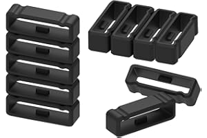 Ruentech Anello di chiusura in silicone di ricambio compatibile con Garmin Fenix 3 / Fenix 3 Hr/Fenix 5X /Fenix 6X Pro Solar Band Keeper chiusura ad anello connettore di sicurezza