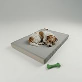Xpermate B&uuml;y&uuml;k Irk K&ouml;pek Yatağı Fermuarlı Yıkanabilir Su İtici Evcil Hayvan Yatağı Pati Minder (60 x 80 cm)