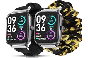 Blueshaweu Strap Compatible with TOOBUR IDW16 / IDW19 Smartwatch, Soft Hair Bobbles Watch Strap for TOOBUR IDW16 / TOOBUR IDW19 / Loddery IDW19 Smartwatch