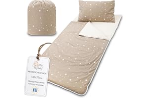 Totsy Baby Saco de Dormir Infantil con Almohada y Cremallera para bebés de 3 a 7 años - Saco de Dormir para Interiores de para guardería jardín de Infancia Oeko-Tex