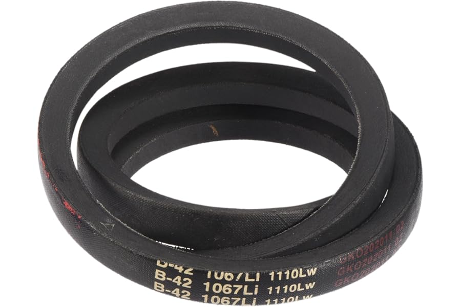sourcing map 3 Pack B-42 Classic Wrapped V-Belt, 44" Outside Circumference Wrapped Industrial Rubber V-Belt B Profile V-Belt for Industrial Machinery Equipment, Black