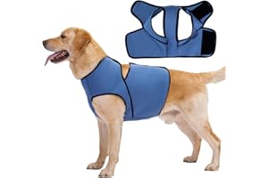 LIANZIMAU Beruhigungsweste für Hunde - Hundemantel zur Linderung von Angst Anti Stress Weste Hund ruhig bei Gewitter, Feuerwerk und Reisen, Hund Angstjacke Für Kleine Mittelgroße Grosse Hunde