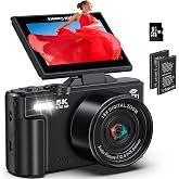 Fotoğraf&ccedil;ılık i&ccedil;in Dijital Fotoğraf Makineleri - YouTube WiFi i&ccedil;in 5K 75 MP Vlog Kamera - UHD Otomatik Odaklama Vlog Kamera 3