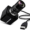 ELP 4K Web Camera, Ultra HD IMX317 USB Camera with 5-50 mm Zoom Lens, PC Mini Webcam Support 3840x2160@30fps, 2160P USB Video Conference Webcams for Windows/Linux USB4KHDR01-MFV (5-50)