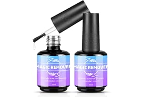 ‎TULAMORIY 2 Stück Nagellackentferner Für Gelnägel,15ML Gelnägel Shellac Entferner,Gel Nail Polish Remover Für Nail Art,Magic Remover schnell entfernt-Schadet Dem Nagel Nicht,Abziehen In 3-5 Minuten