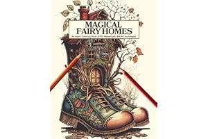 Magical Fairy Homes : An Adult Coloring Book of 50 Majestically Black Line Images of Fairytale Architecture