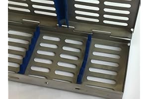 SPIRE UK Sterilization Cassette Rack Tray Hold 7 Instruments Silicone Fitted Autoclave CE