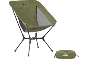 Naturehike Krzesło kempingowe składane składane, ultralekkie światło, małe wymiary opakowania i solidne wzornictwo, na kemping, piknik i aktywności na świeżym powietrzu