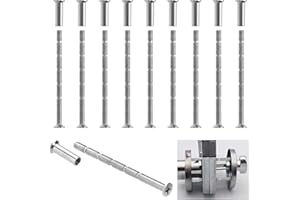 CUTEFLY 10 sztuk śrub łączących, tulejek M4, do klamki drzwiowej, śruby łączące, śruby do mocowania klamek, śrub tulejkowych