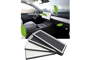 KKTR-CAR Für Tesla Model Y Externer Hepa-Luftfilter mit Aktivkohle, Externer Umluftmodus, Ersatzluftfilter für Tesla Model Y Bio-Defense Modus (2019-2024) (4 Stück)