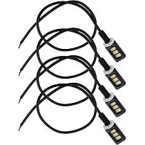 ECSiNG 4 Lampadine Per Targa Per Moto, 12 V, 3 LED, Universali - 7
