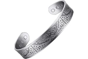 BioMag Magnetic Copper Bracelet for Men Magnetic Bracelet High Gauge 99.9% Solid Copper with Magnets Anti-Allergies Copper Magnetic Bracelets