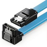 Furalis SATA 3.0 Data Kablosu 40 cm - 6Gbps&rsquo;ye Kadar Hız - 90&deg; Dirsek U&ccedil; - Yassı Kablo - Kilitli Konnekt&ouml;r - HDD, SSD Uyumlu 