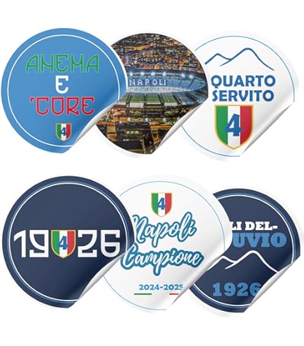 Autocollant Vintage Scudetto Napoli Des Années 80 – Sticker Adhésif Pour Voiture Ou Collection