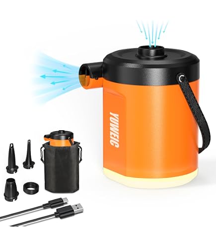Pompe électrique 1600W – Gonflage Rapide, 2 Buses, Pour Matelas Et Bateau Gonflable