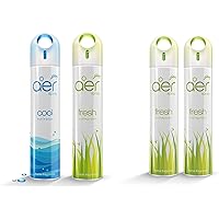 Godrej aer spray, Air Freshener - Cool Surf Blue & Fresh Lush Green (Pack of 2, 240 ml each) and Godrej aer spray, Air…
