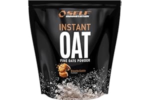 Self Omninutrition - INSTANT OAT farina d'avena proteica istantanea aromatizzata senza zucchero senza glutine e senza lattosio (1kg, Biscotto)