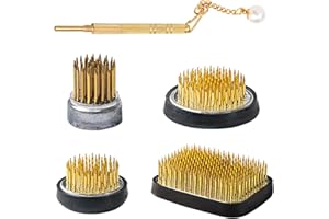 Kacrilidi 4 Stück Blumenschmuck Pin Ikebana Kenzan Blumendekoration, Blumen Frosch, Blumenhalter Blumenigel Flower Frog Tools, Blumensteckigel für Blumenarrangements, Kunst, Heimbüro-Dekoration