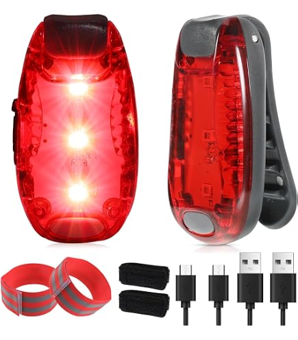 Lauflicht Joggen Clip, 2 Stück LED Clip Lampe, Jogging Licht mit 4 Licht Modus, Klein Stirnlampe Wasserdicht USB Aufladbar Blinklicht Sicherheitslicht Laufzubehör für Laufen Camping Rucksack Kleidung Lauflicht Joggen Clip, 2 Stück LED Clip Lampe, Jogging Licht mit 4 Licht Modus, Klein Stirnlampe Wasserdicht USB Aufladbar Blinklicht Sicherheitslicht Laufzubehör für Laufen Camping Rucksack Kleidung
