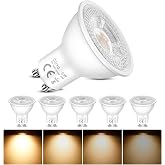 GU10 Spot Dimmable LED Bulbs, Warm White 2700K, 5W Equivalent to 50W Halogen, 500 Lumens, 120&deg; Beam Angle, Low Consumption, S