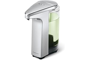 simplehuman ST1023 automatyczny dozownik mydła w płynie o pojemności 237 ml, regulacja głośności, nikiel szczotkowany