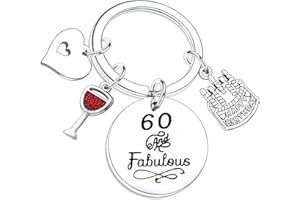 Nfyxcaz Happy Birthday Gifts Birthday Keychains For Women Men Friends Jewellery Presents For Mum Grandmother Teen Girls