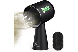 Hotte aspirante de table rechargeable Airthereal, hotte portable avec batterie, 3 vitesses de ventilation et grand réservoir à huile, hotte de cuisine mobile améliorée pour camping-cars – RH180B Noir