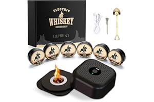 ‎TMEOIIPY Elektrischer Whisky Smoker Set mit 6 Holzchips, Wiederaufladbare Cocktail Smoker Kit, Saturn S-moker- Full Kit for Bourbon, Drink Smoking - Geschenk für Vater, Ehemann