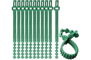 ZHIYE Tree Ties Straps Supports, Heavy Duty Adjustable Interlock Garden Plants Shrub Ties for Shrub Rose Plant Tree Support 12pices 9.4inch