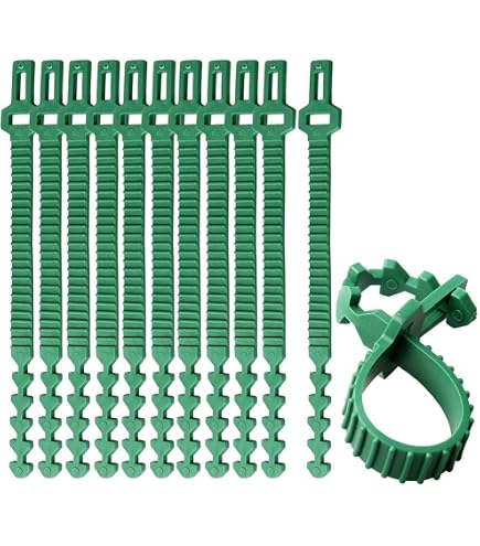 12 Cinghie Per Picchettamento Alberi Prriudy, Supporto Per Piantine, Regolabili, Verdi, Resistenti Agli Uragani - 4