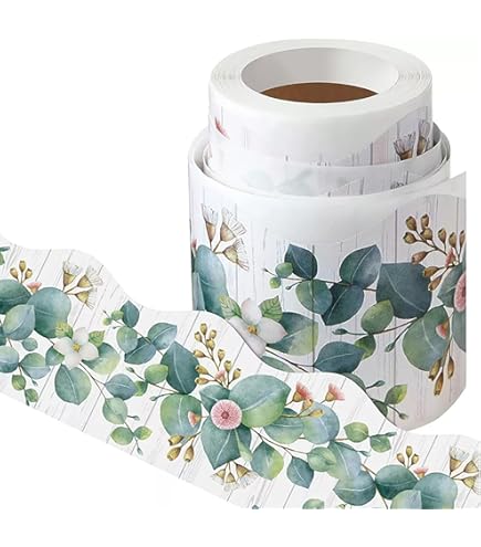 Eucalyptus Bulletin Board Border Roll (5m) - Green Classroom Display - View #12