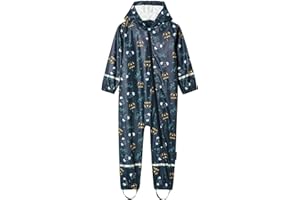 HIKIDS Impermeabile Bambino per Asilo Nido Portatile Tuta Impermeabile Ragazza Leggero Poncho 3 in 1 Neonata Jogging Trekking Sportive Pioggia Bambina Giacche Impermeabili Estivo 1-6 Anni