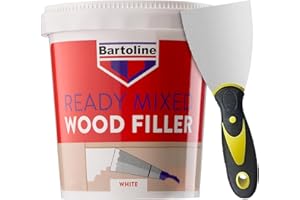 APHY ENTERPRISES Wood Filler White 500g – Interior & Exterior Quick-Drying, Weather-Resistant Wood Putty with Flexible 3" Filling Tool, Paintable, Repairs Cracks, Holes & Gaps