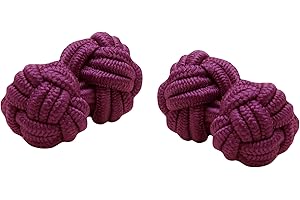 FUNKY CUFFLINKS~COM Elastic Classic Knot Cufflinks - Easy and Smart Application to Double Cuffed Shirts