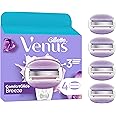 Gillette Venus ComfortGlide Breeze Hojas, Hojas De Recambio 4 Recambios, Mango De Metal Y Soporte Para Ducha