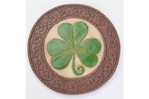 Bits and Pieces - Glücksklee Trittstein - Kleeblatt - Gartenplatte Glücksbringer