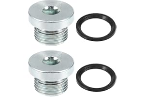 A ABSOPRO 2 Stück Ölablassschraube M18x1.5 Ölwannenwanne Motor Öl Schraube Dichtring Ölablaßschraube für BMW