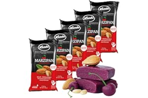 ‎LEMKE - FEINES BERLINER MARZIPAN SEIT 1902 Lemke Very Cherry Marzipan 5 x 200g/ Marzipan mit Kirschgeschmack- Vegan- Backmarzipan