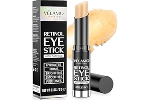 VELAMO ADVANCED Retinol Eye Balm Stick with Caffeine & Peptides – Under Eye Cream for Dark Circles, Puffiness, Fine Lines – Visible Results in 4–8 Weeks – Anti-Ageing & Firming for Mature Skin, 3g